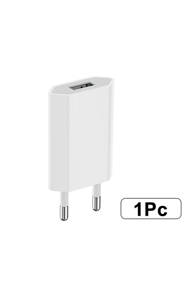 1 قطعة قابس الاتحاد الأوروبي 1 قطعة/3 قطع/5 قطع قابس شاحن USB 5 وات 5 فولت/1 أمبير قابس شحن USB رفيع مزود الطاقة للجوال