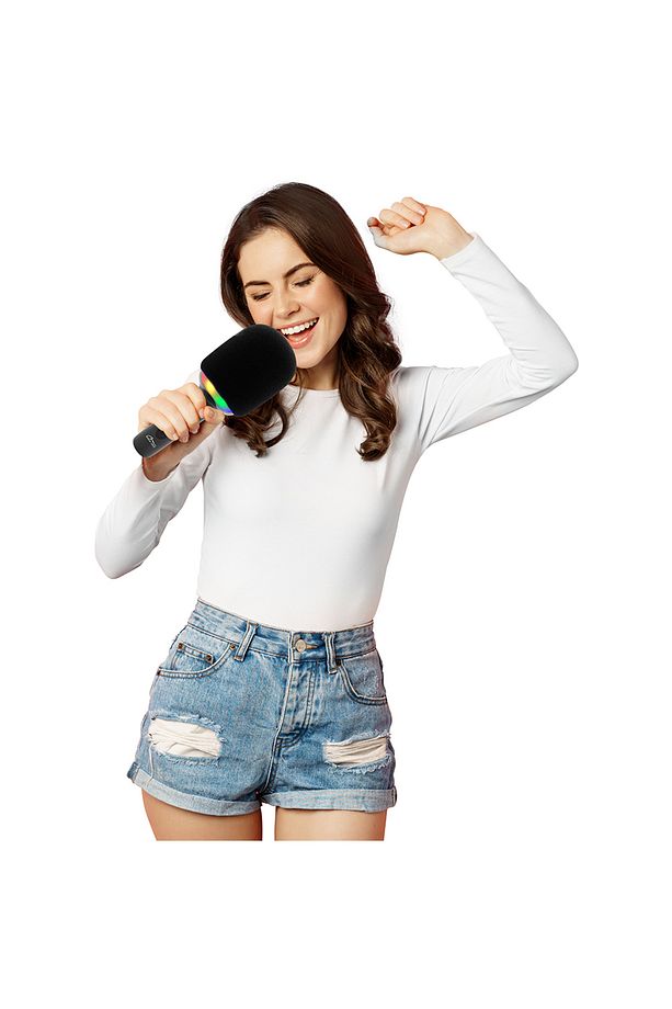 Professional Vocal Stüdyo Mikrofonu Ledli Ses Değiştirme Özellikli Karaoke Mikrofonu - 3