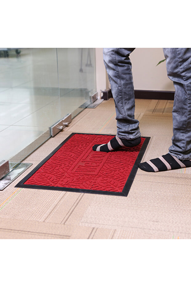 RF9559 سجادة باب مستطيلة، 45×75 سم، عالية الجودة - 1