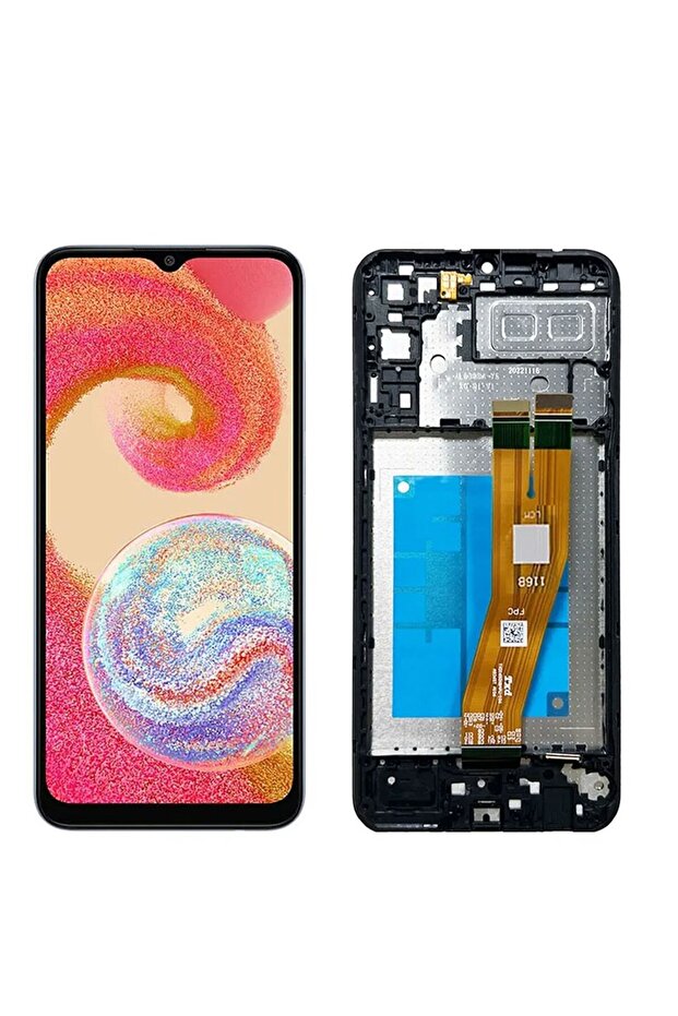 Black With Frame Origina LCD For Galaxy A04e A042F LCD Display Screen Touch Panel Digitizer Replace - 3