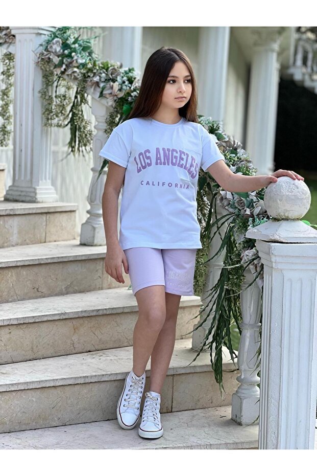 Printed Combed Cotton Suit - 1