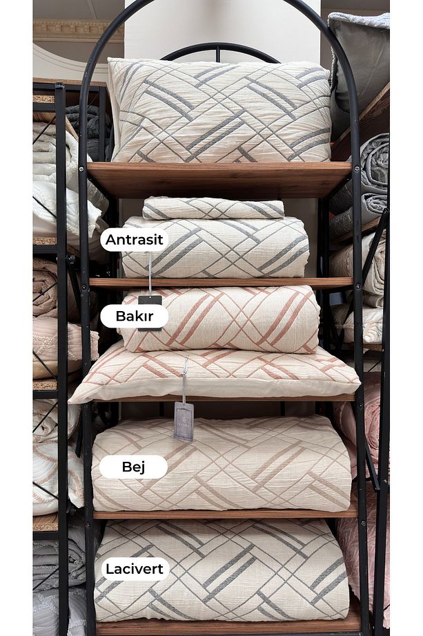 Claris Çift Kişilik Yatak Örtüsü Takımı - 7