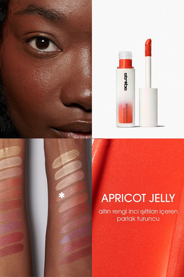 Strobe Beam Işıltılı Çok Amaçlı Likit Allık - Apricot Jelly 4.3 ml - 3