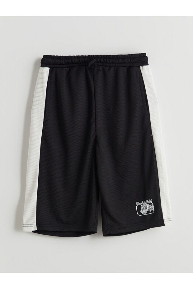 LCW Beli Lastikli Erkek Çocuk Şort - 1