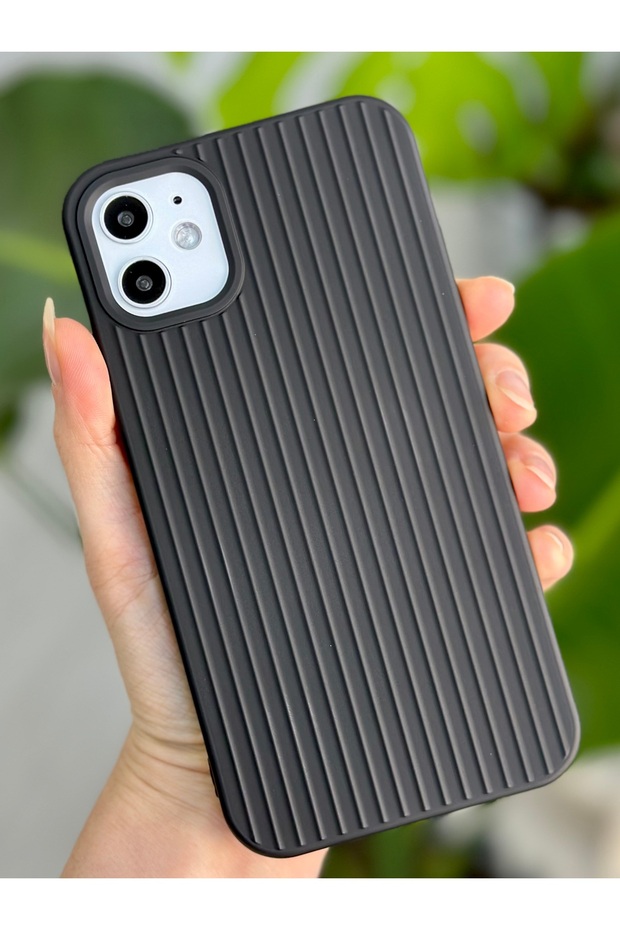 iPhone 11 Compatible 3D Pattern Serrated Flexible Matte Silicone Pinterest Case