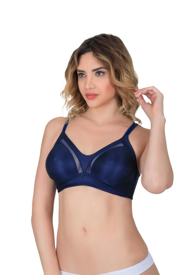Dark Blue Mi 171 C Basic Gathering Bra - 1