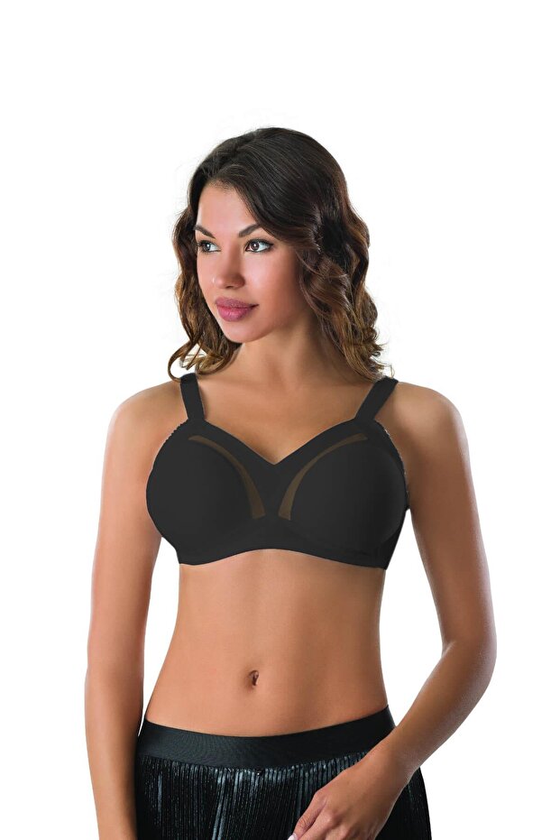 أسود MI 168 C Minimizer مع وسادة