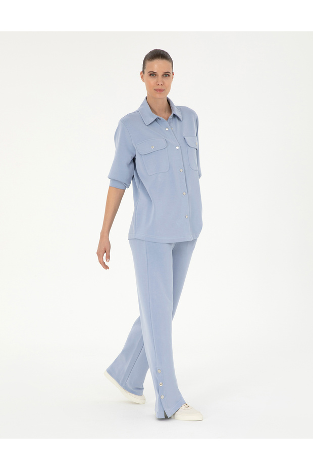Blue Loose Fit Sweatpants 50284727-Vr249