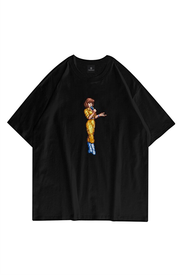 Unisex April O'neil Ninja Turtles Black Tshirt
