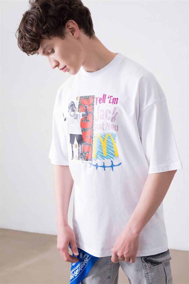 Unisex Tell 'em Jack Sent You White Tshirt