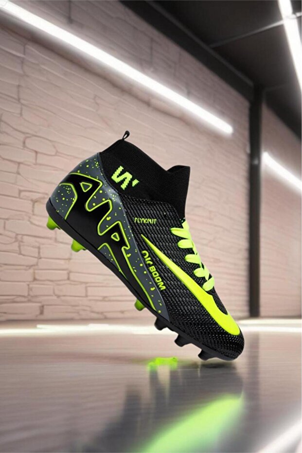 W25Y Ar Men's Crampon Carpet Field Shoes with Boom Socks