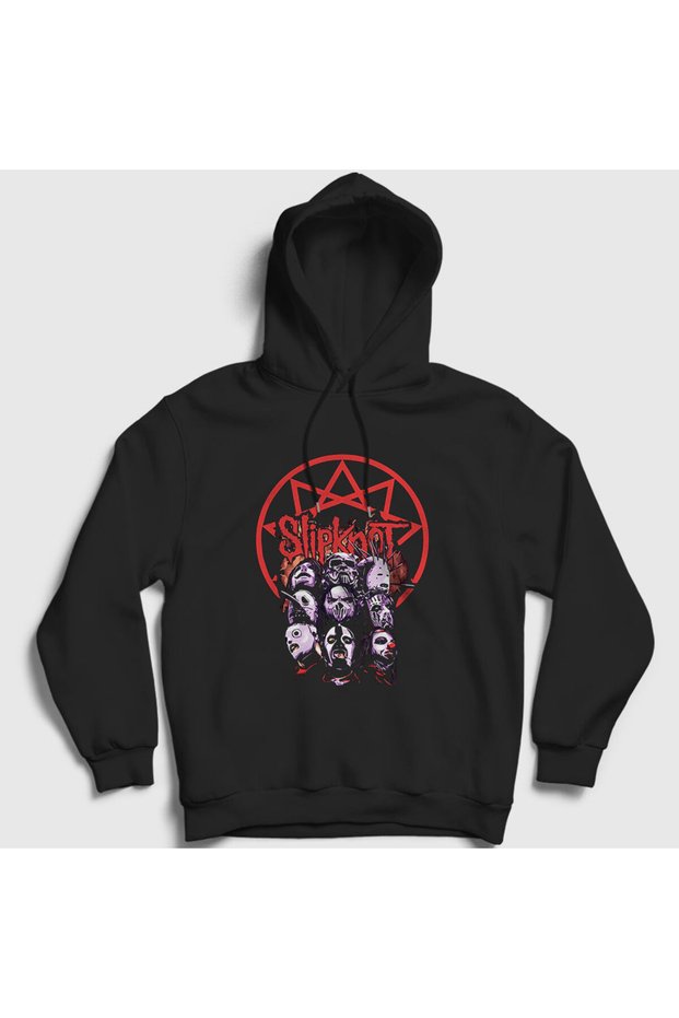 Slipknot Unisex Black Hooded Sweatshirt -112182tt