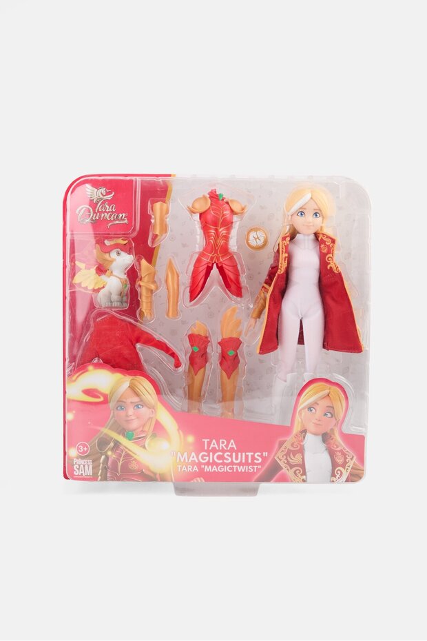 إكسسوارات ملابس Tara Armor Spellbiner مقاس 28 سم، باللون الأحمر