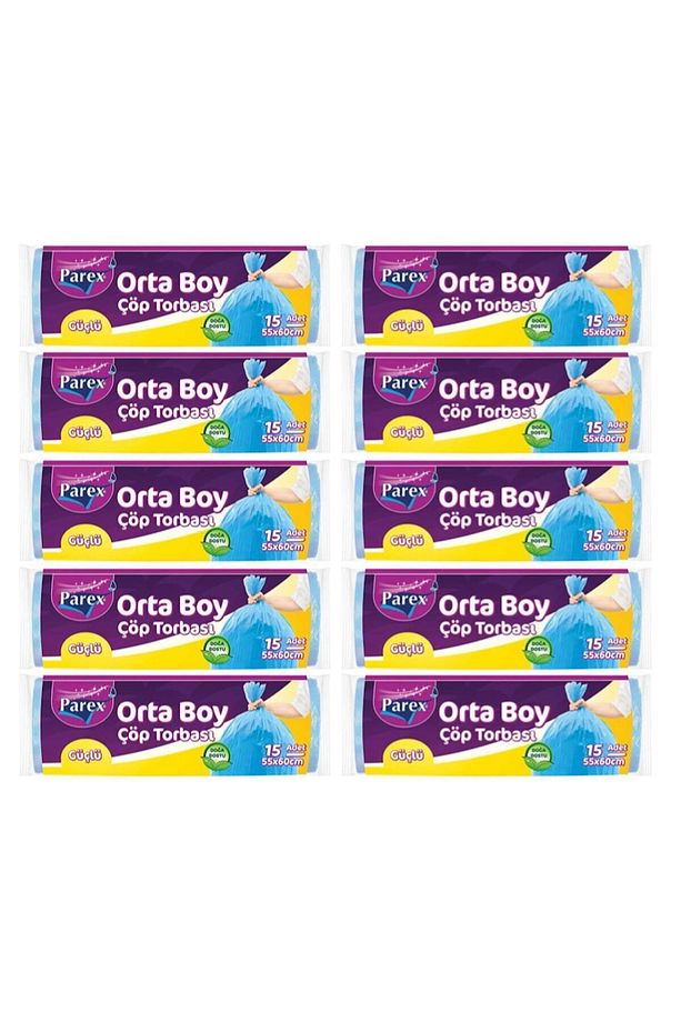 Güçlü Çöp Torbası Orta Boy 10 Pkt - 2