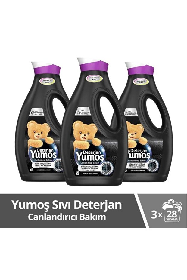 Sıvı Bakım Çamaşır Deterjanı Siyahlar 3 X 1690 ml - 1
