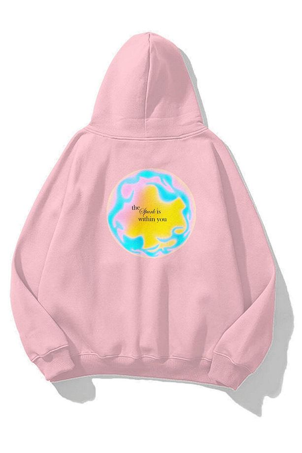 Unisex The Spark Sweatshirt Pembe - 1
