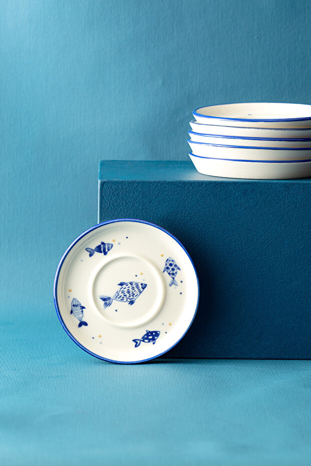 Grande Poisson 6'lı Çay Tabağı Seti - 4