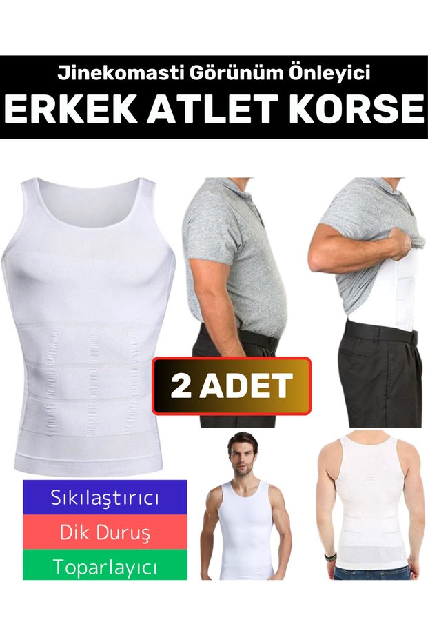 Special Production Gynecomastia Upright Posture Enhancer Belly Firming Elastic Male Athlete Corset 2 Pieces