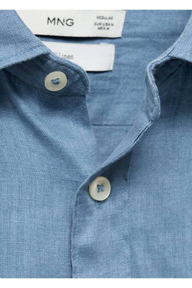 %100 Keten Gömlek - 6