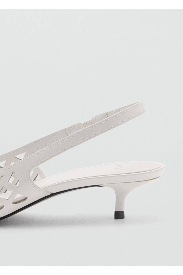 Die cut kitten topuklu ayakkabı - 5