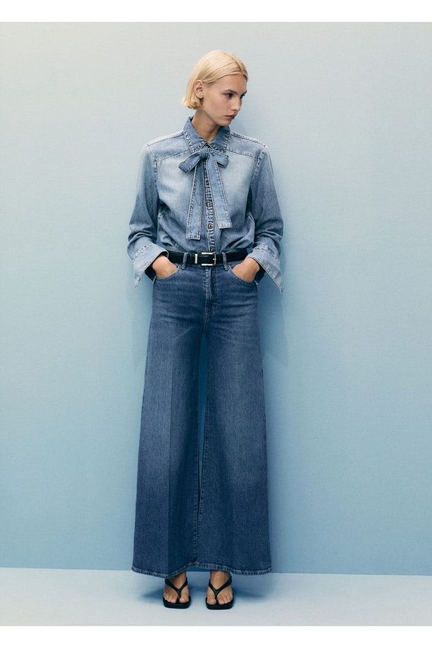 Yüksek belli Wideleg jean - 2