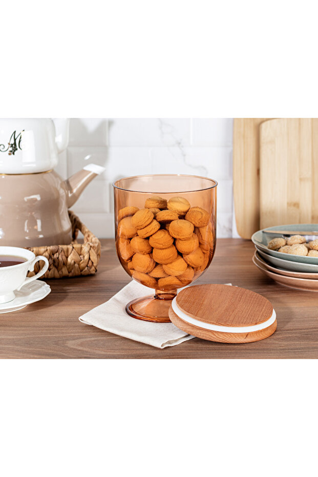 Marion Ahşap Kapaklı Saklama Kabı 1600ml - 2