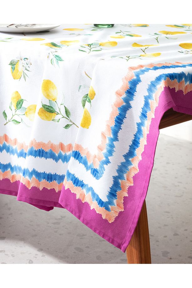 Limoges Masa Örtüsü - 150x150 cm - Sarı - 2