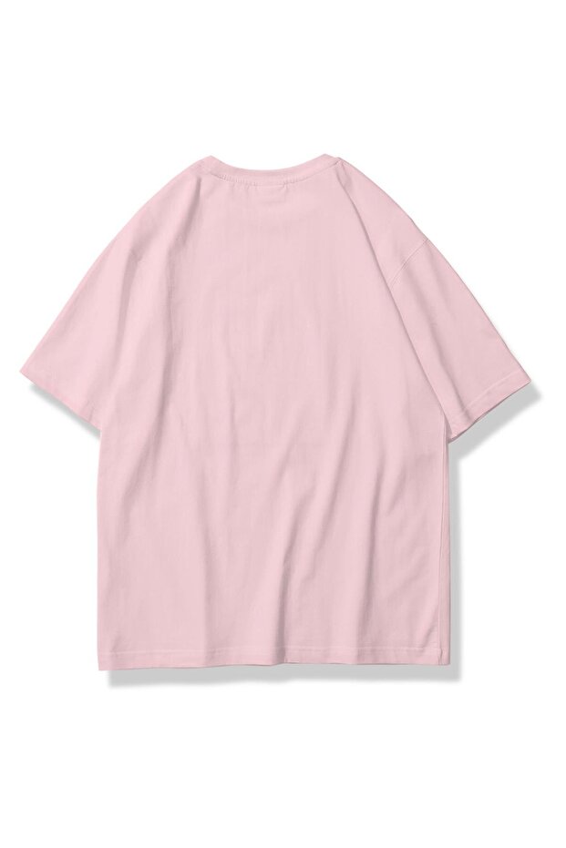 Unisex Pembe Basic Tshirt - 2
