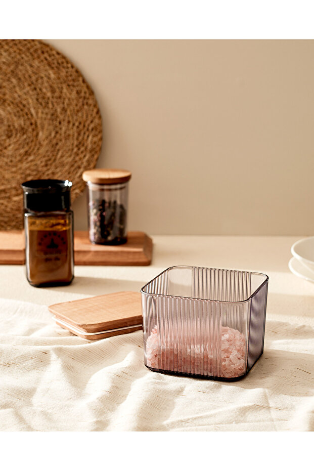 Adenya Basket Renard Wooden Lid Storage Container 500ml