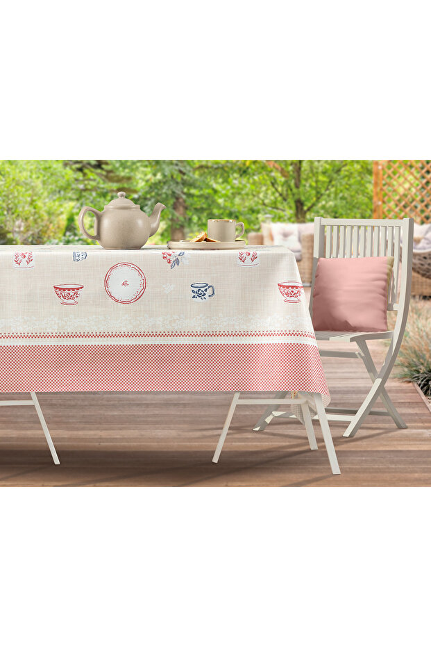 مفرش طاولة Mavel من PVC، باللون البيج، مقاس 140×200 سم