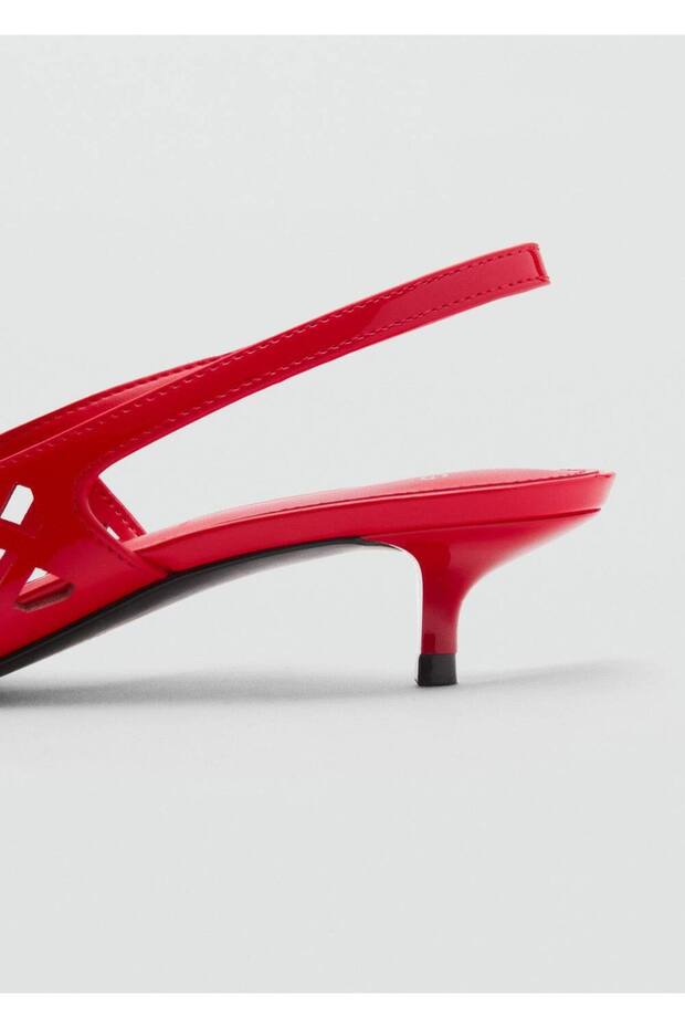 Die cut kitten topuklu ayakkabı - 6