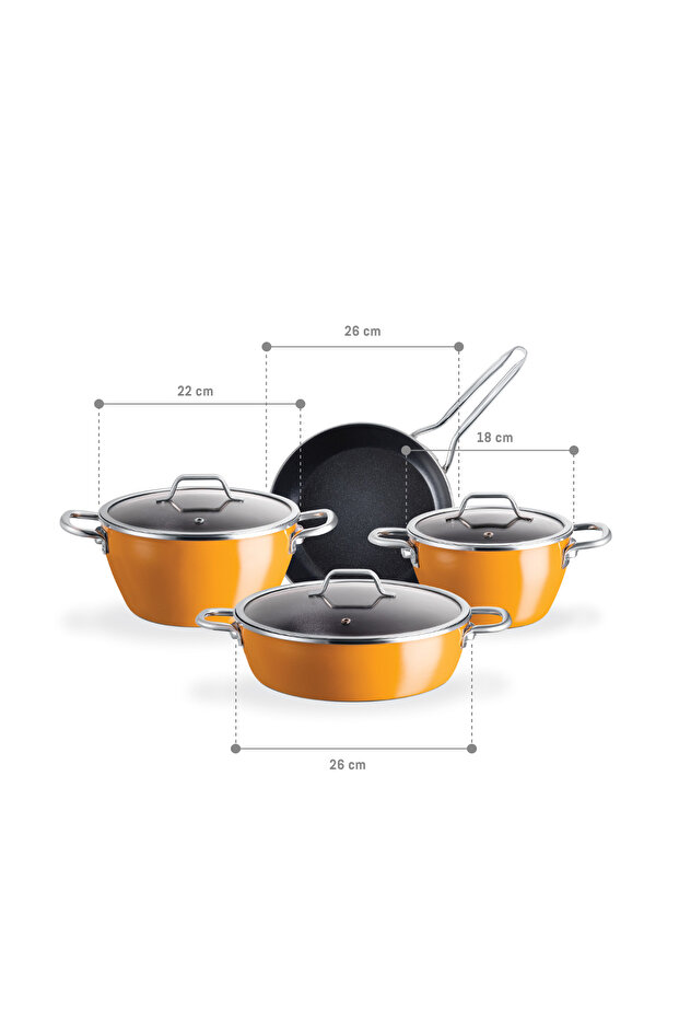 Titanium Enamel - Comfortable Cookware Set - 5