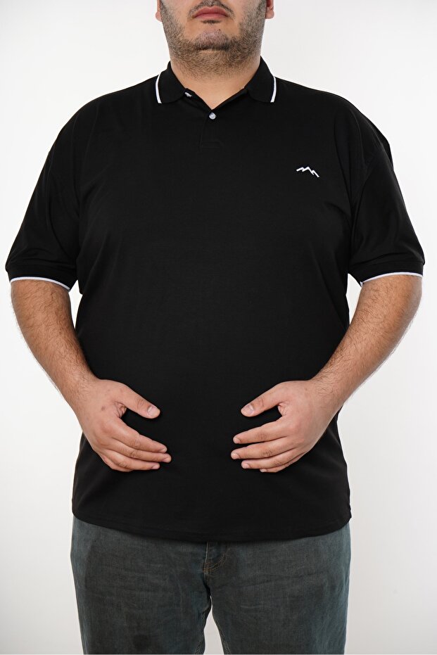 تي شيرت كبير الحجم بياقة بولو - 2