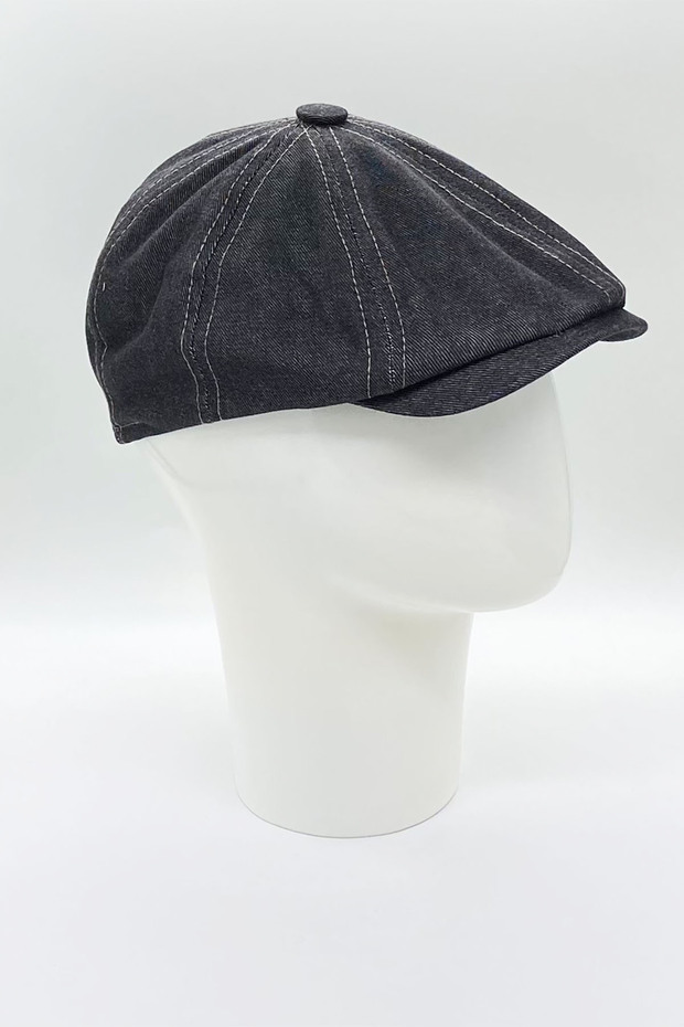 Summer English Style Denim Fabric 8-Piece Peaky Blinders Cap Hat