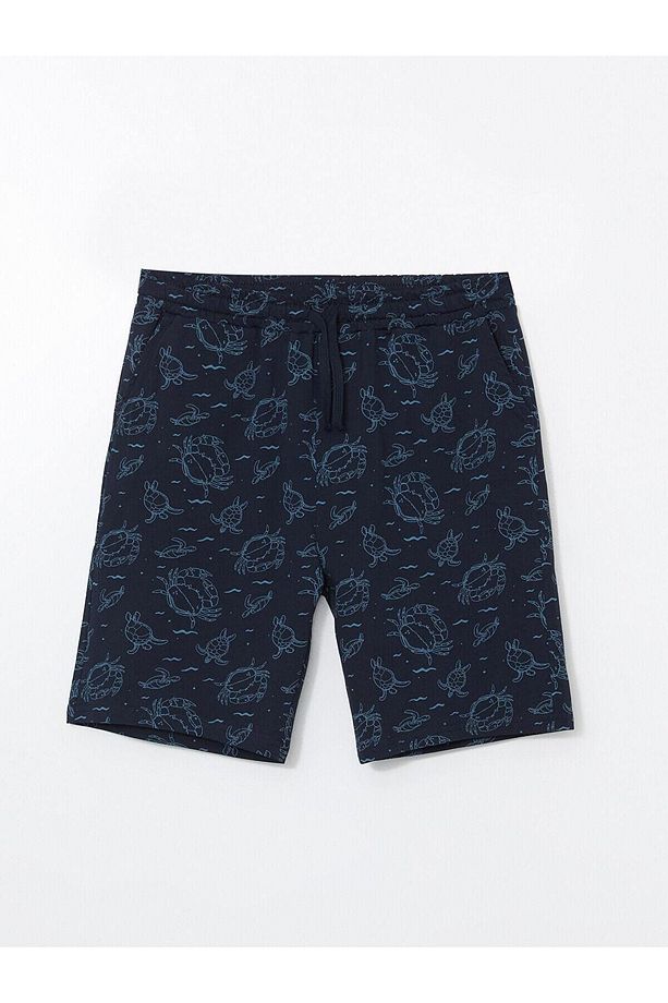 Standart Kalıp Erkek Pijama Alt Şort - 1
