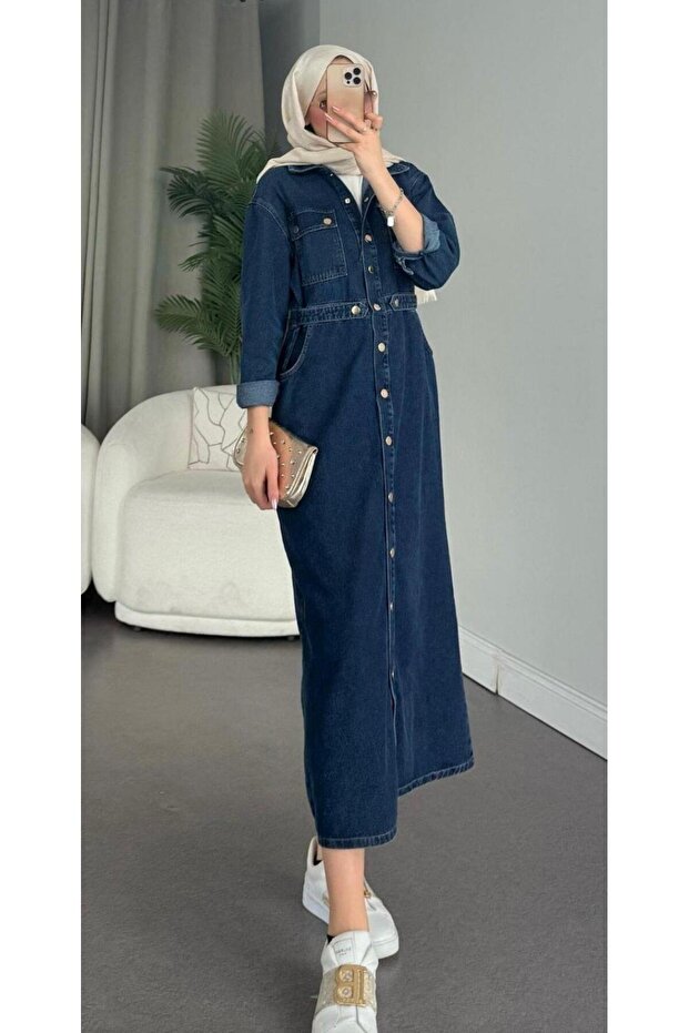 Kadın Kot Elbise - 3