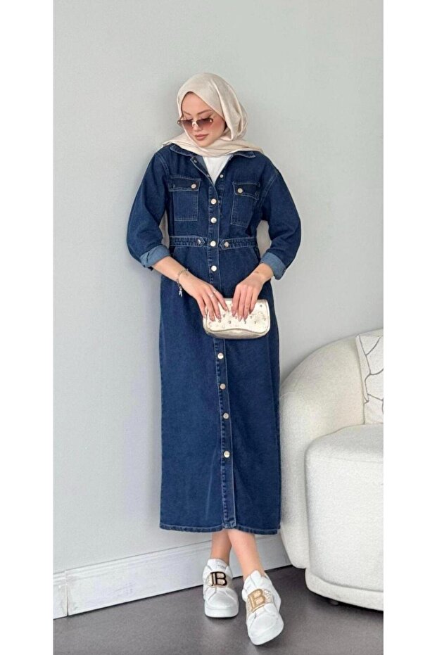 Kadın Kot Elbise - 1