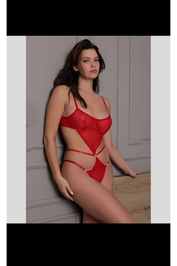 Bodysuit Modeli Kırmızı - 3