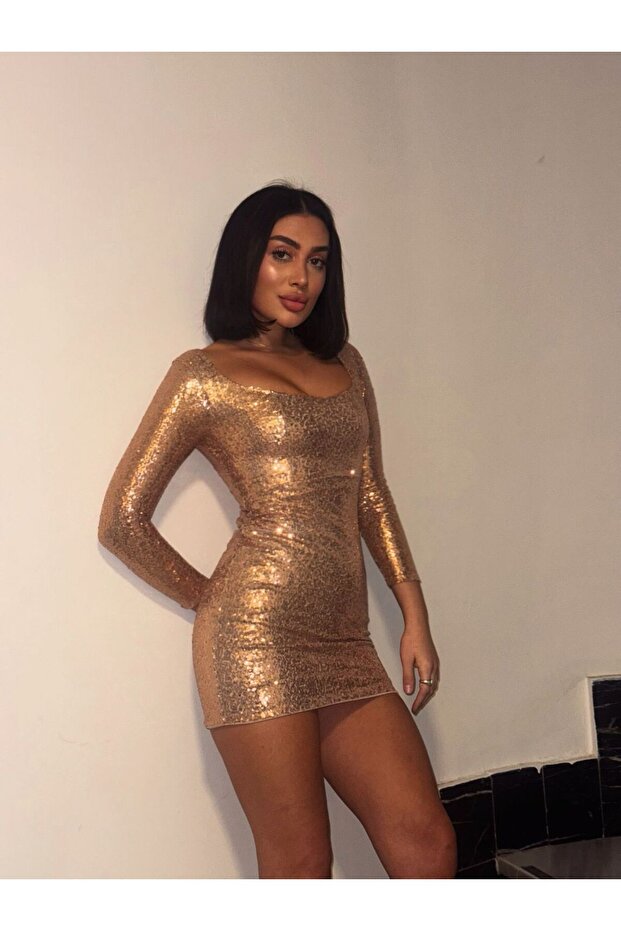 PUL PAYET ELBİSE - 3