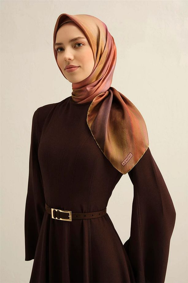 2025  İLKBAHAR - YAZ - DJ SAF İPEK EŞARP  ( SURA)-9308D01 - 2