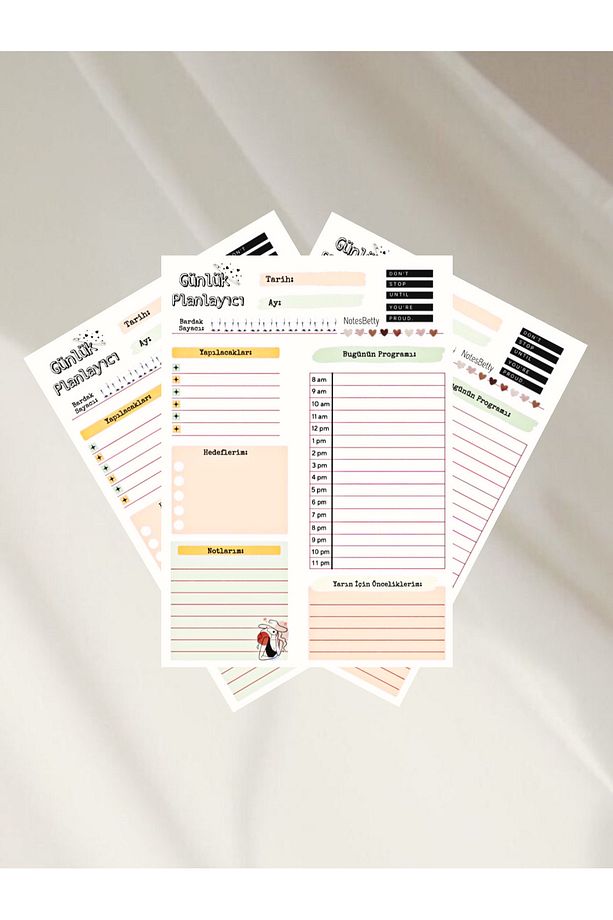 Notesbetty Günlük Planlayıcı A5 Notepad - Defter - To Do List - Not Defteri - 2