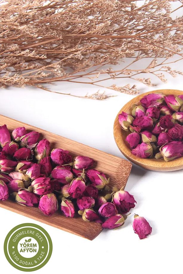 Yörem Afyon Meşhur Isparta Pembe Tomurcuk Kokulu Gül Kurusu | 30gr. - 4