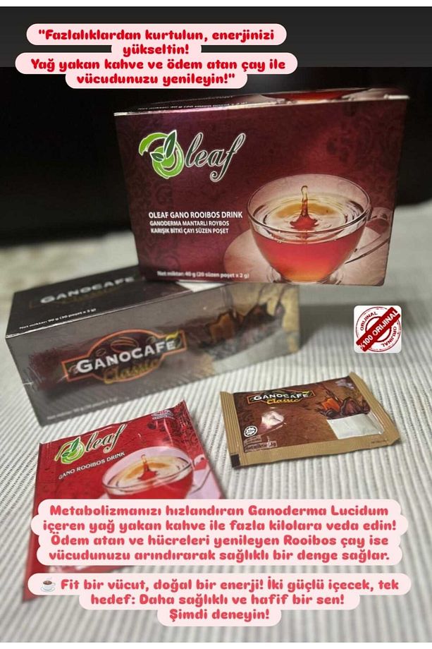 Gano Excel Clasic Kahve Oleaf Roobios Çay 2li Set - 1