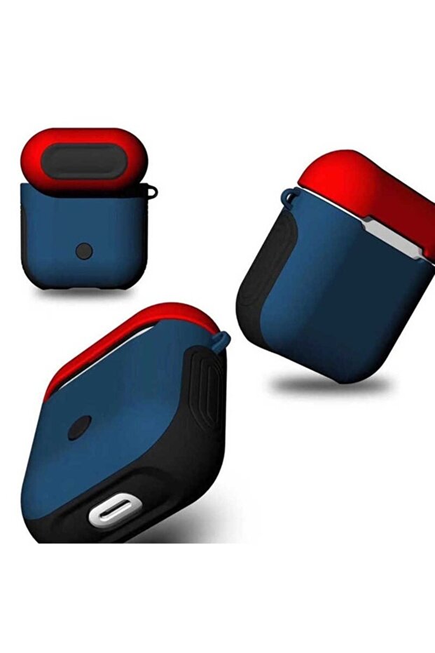 Blue and Red Shockproof Silicone Case - 1