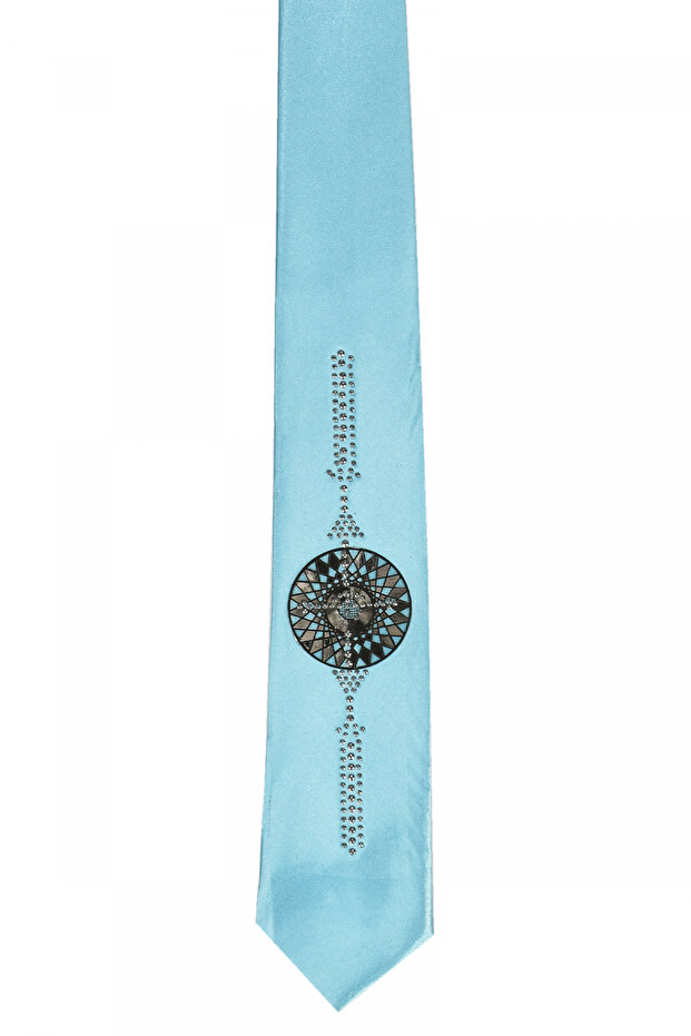 Blue Men's Tie Without Handkerchief 2107514
