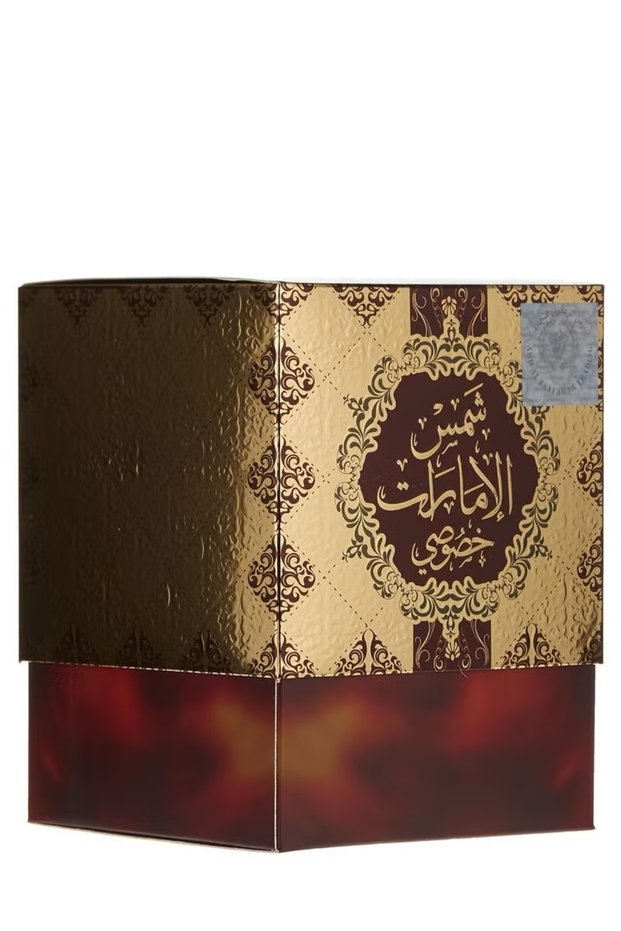 عطر شمس الامارات خصوصي من ارض الزعفران او دي بارفان بسعة 100 ملم + مزيل رائحة العرق، حلال