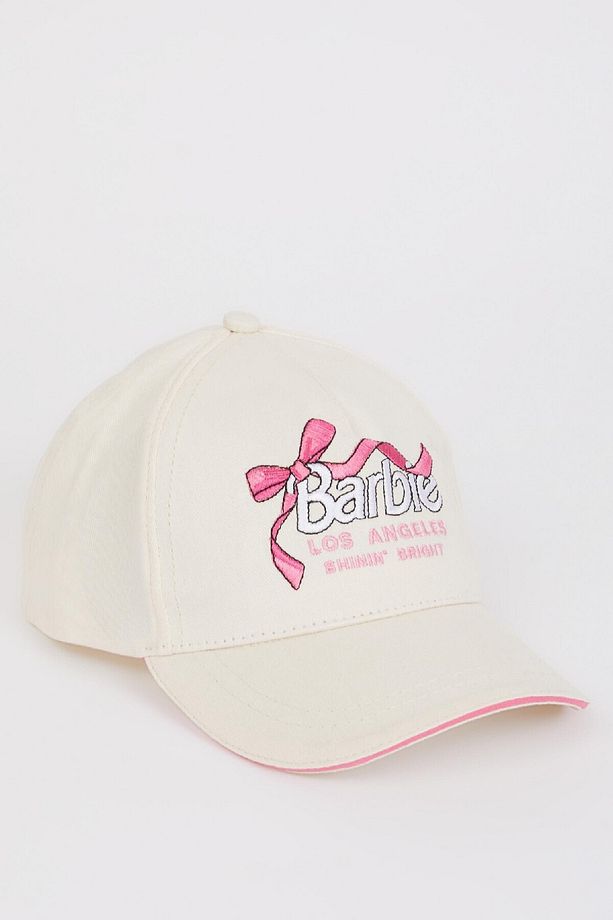 Kız Çocuk Barbie Nakışlı Pamuklu Cap Şapka E0410A825SM - 3