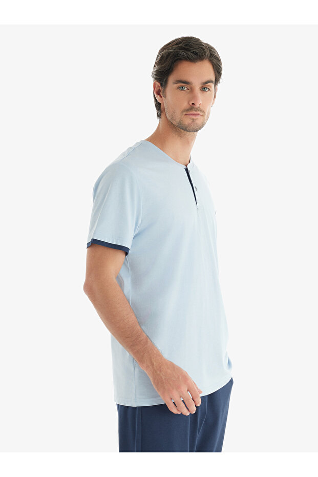 Men's Pajama Set 40710 - Blue