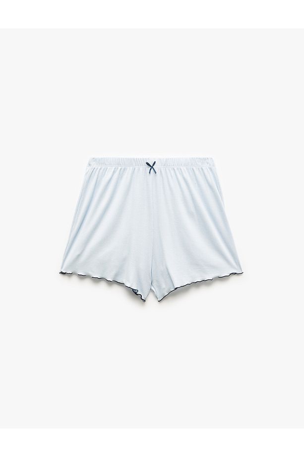 Viskon Kumaş Rahat Kalıp Şort Pijama Altı - 3