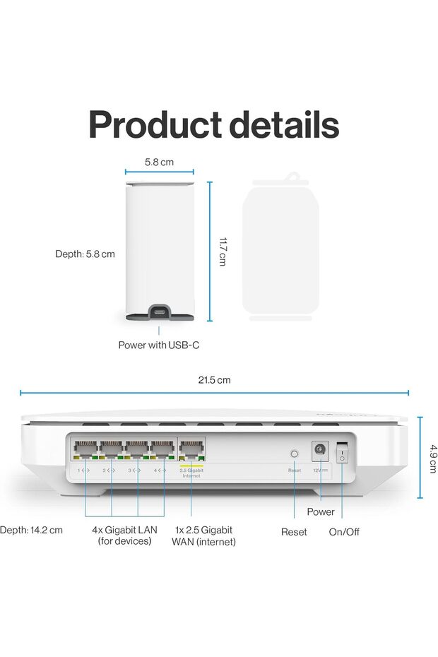 Velop Micro 6 Dual Band Mesh WiFi System - WiFi 6 Gigabit Gaming Router with up to 3Gbps Spe - 5